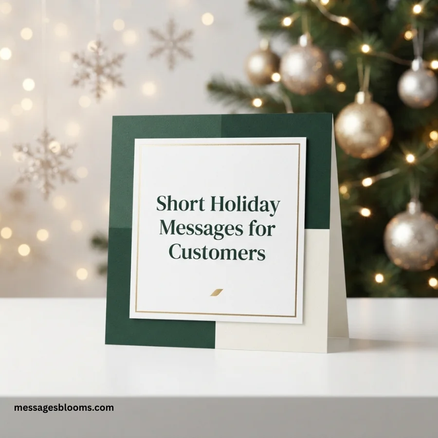 Short Holiday Messages for Customers