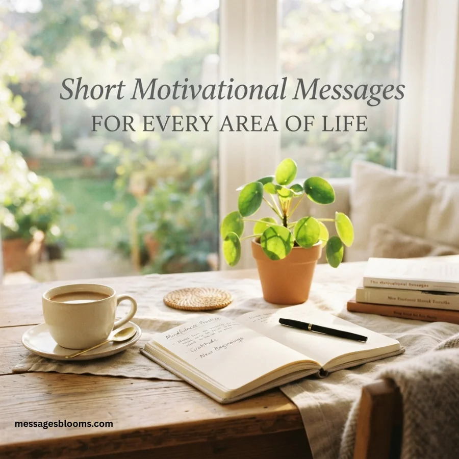 Short Motivational Messages for Every Area of Life