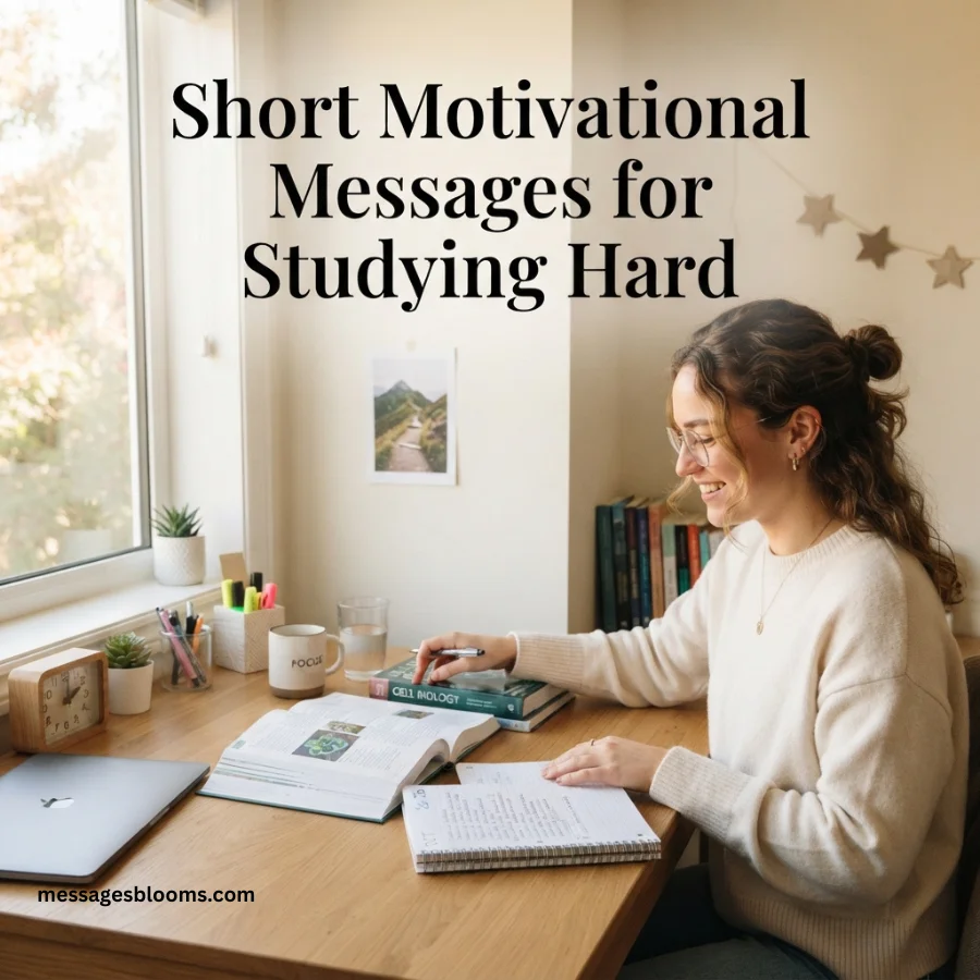 Short Motivational Messages for Studying Hard