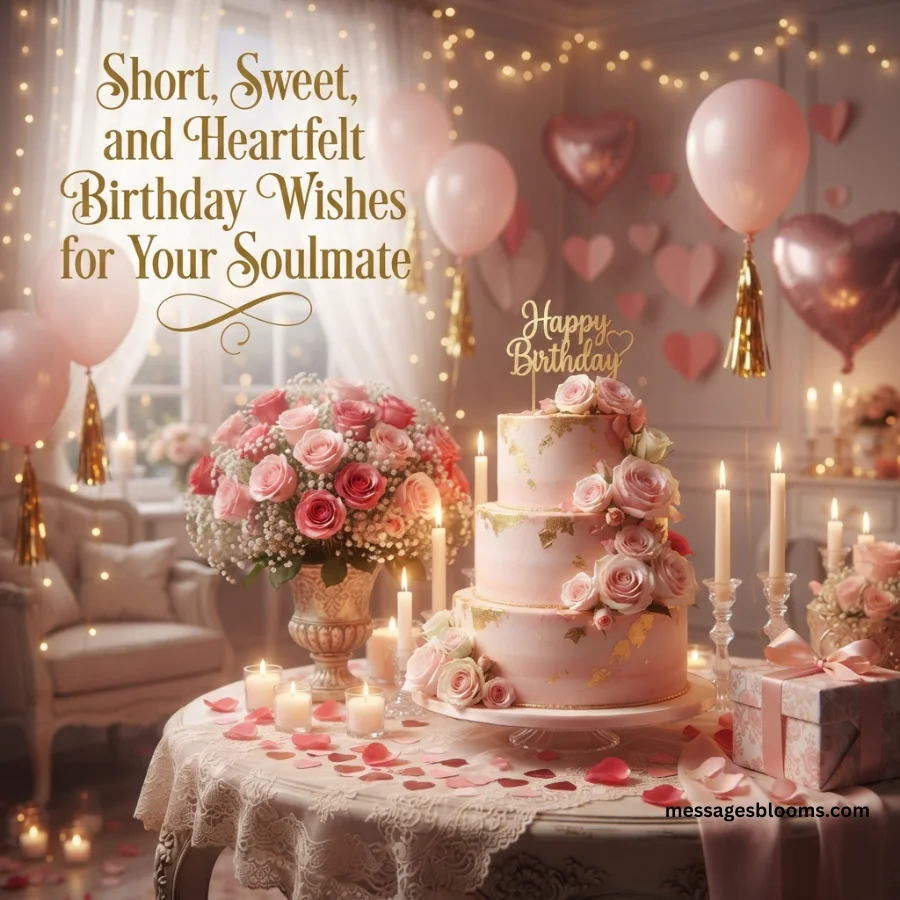 Short, Sweet, and Heartfelt Birthday Wishes for Your Soulmate