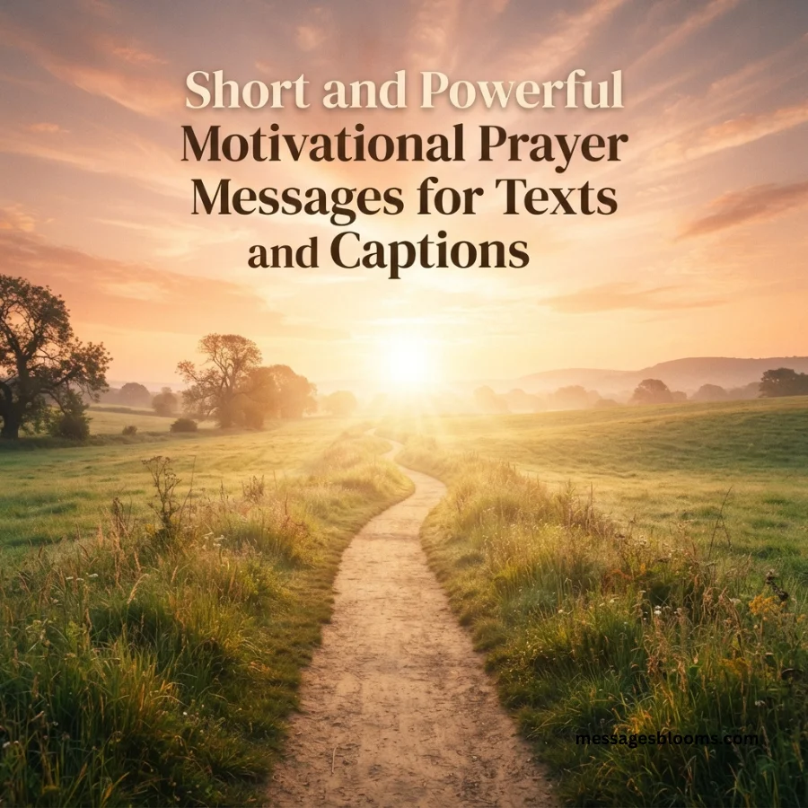Short and Powerful Motivational Prayer Messages for Texts and Captions