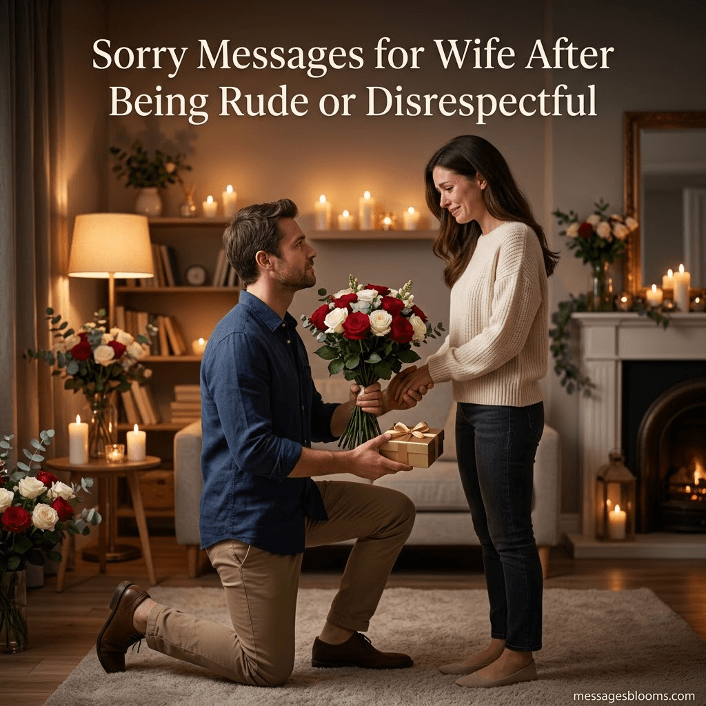 Sorry Messages for Wife After Being Rude or Disrespectful