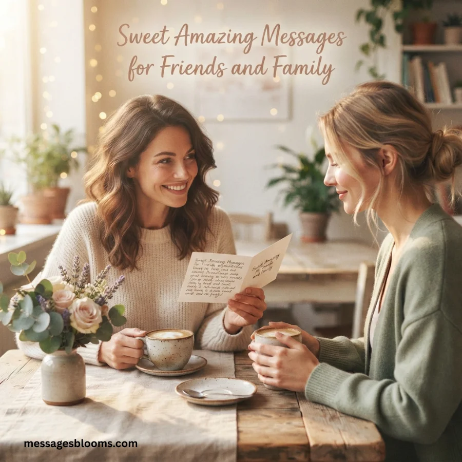 Sweet Amazing Messages for Friends and Family