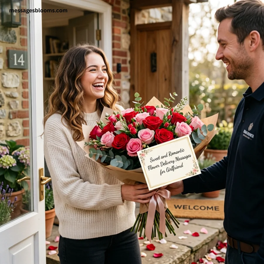 Sweet and Romantic Flower Delivery Messages for Girlfriend