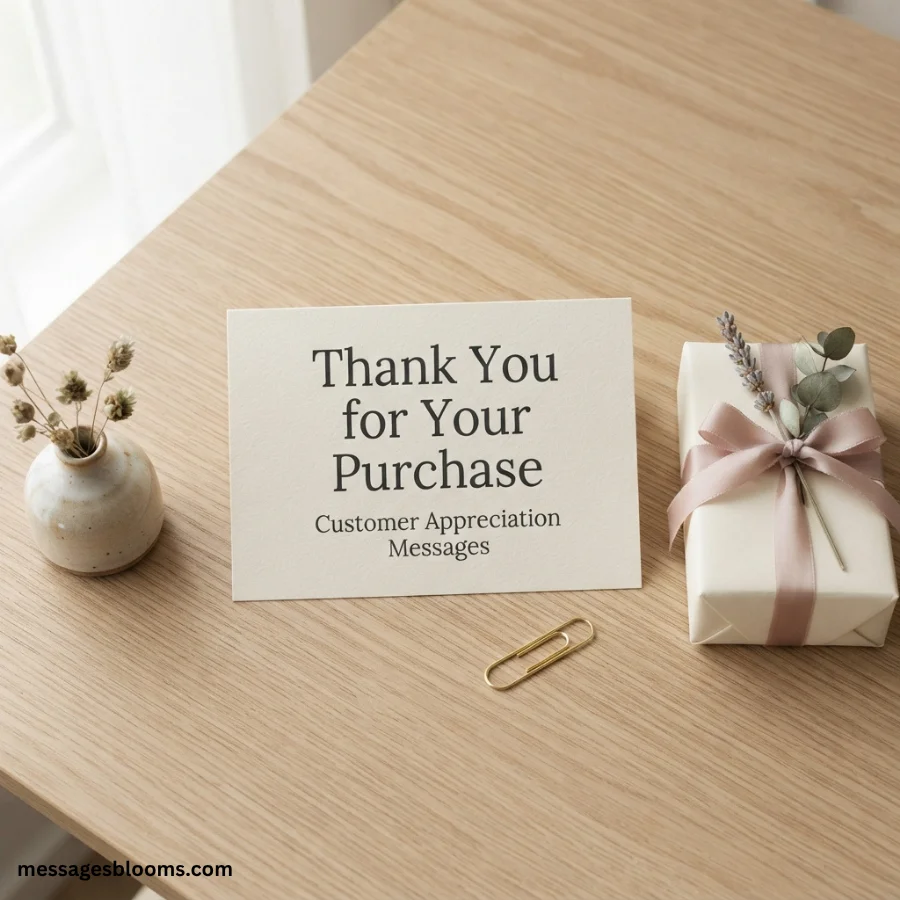 Thank You for Your Purchase  Customer Appreciation Messages