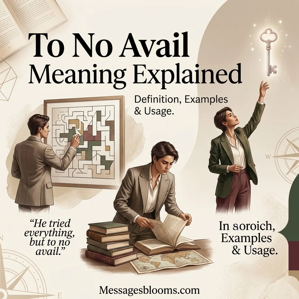 To No Avail Meaning Explained: Definition, Examples & Usage