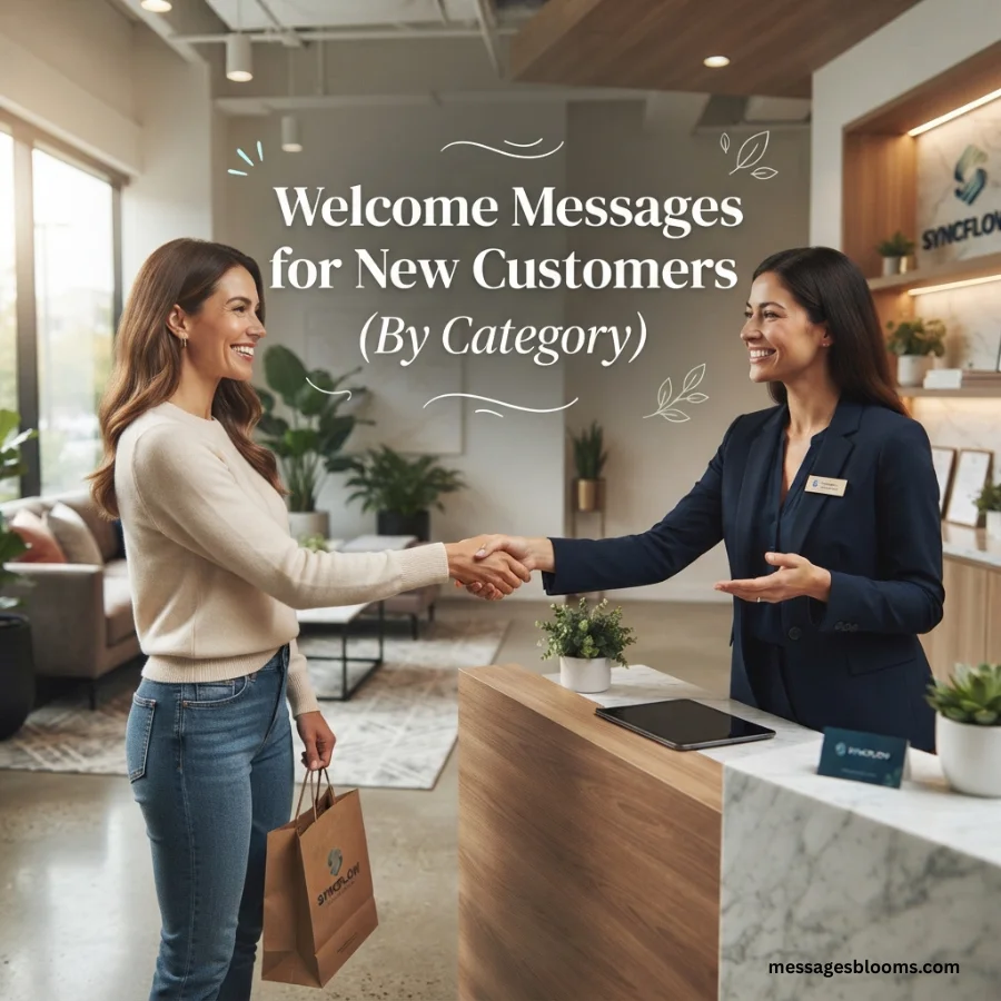 Welcome Messages for New Customers (By Category)