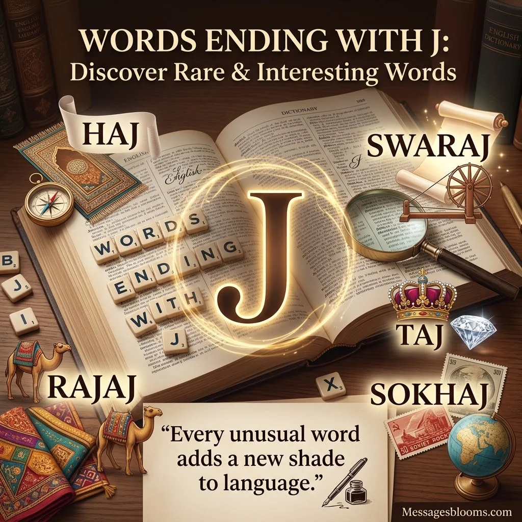 Words Ending With J: Discover Rare & Interesting Words