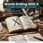 Words Ending With X: Complete List of Words, Meanings & Examples
