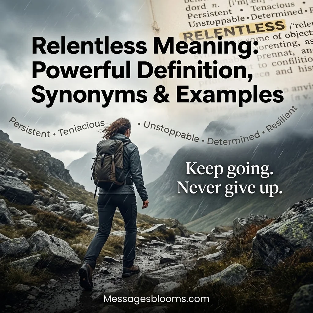 Relentless Meaning: Powerful Definition, Synonyms & Examples